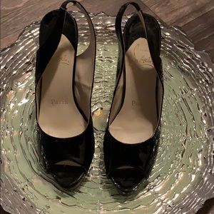 Christin Louboutin Open toe stilettos